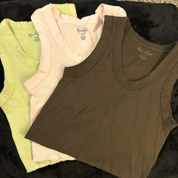 PacSun Tops - COPY - BUNDLE - 3 Pacsun/John Galt scoop neck crop vests